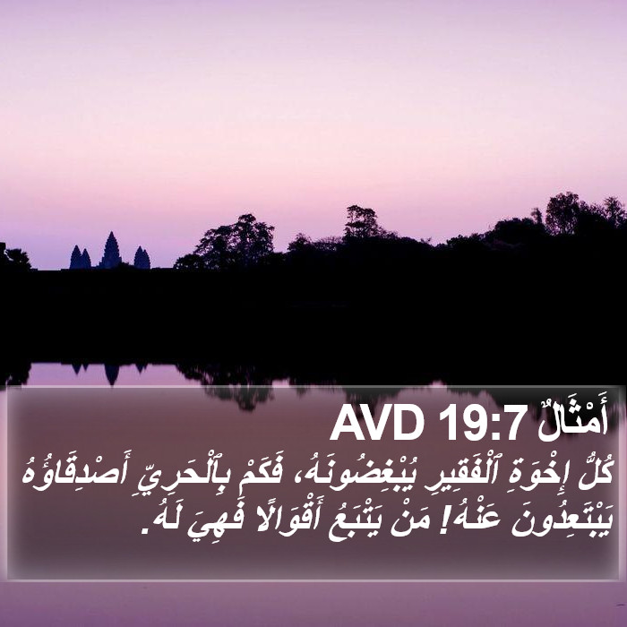 أَمْثَالٌ 19:7 AVD Bible Study