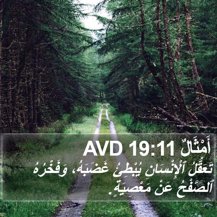 أَمْثَالٌ 19:11 AVD Bible Study