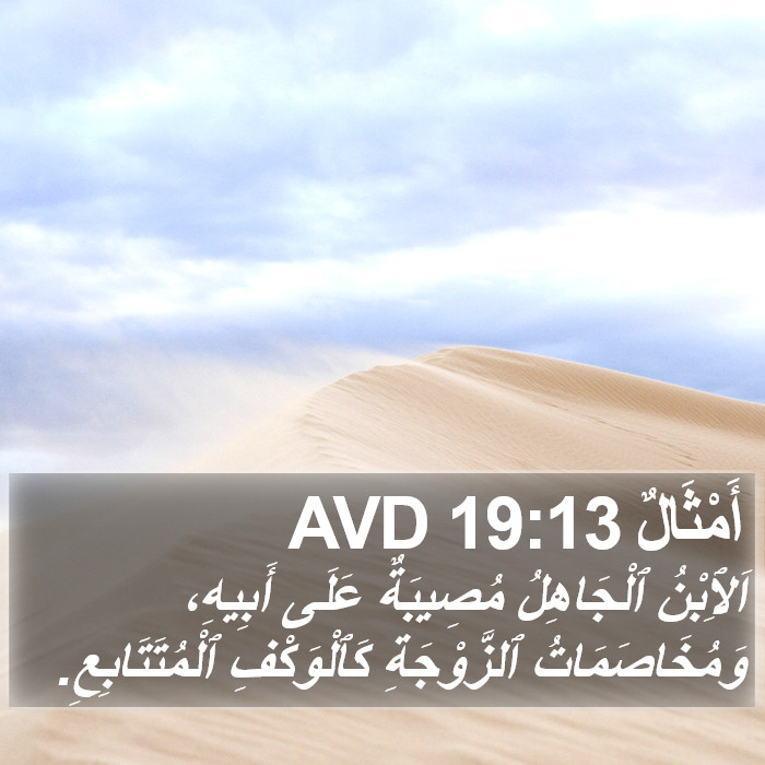أَمْثَالٌ 19:13 AVD Bible Study