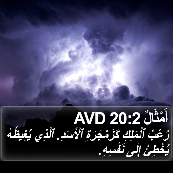 أَمْثَالٌ 20:2 AVD Bible Study