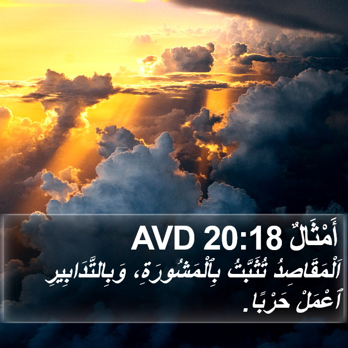 أَمْثَالٌ 20:18 AVD Bible Study