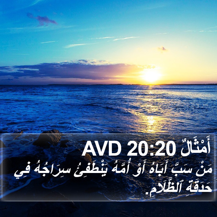 أَمْثَالٌ 20:20 AVD Bible Study