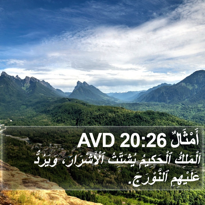 أَمْثَالٌ 20:26 AVD Bible Study