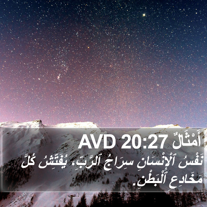 أَمْثَالٌ 20:27 AVD Bible Study