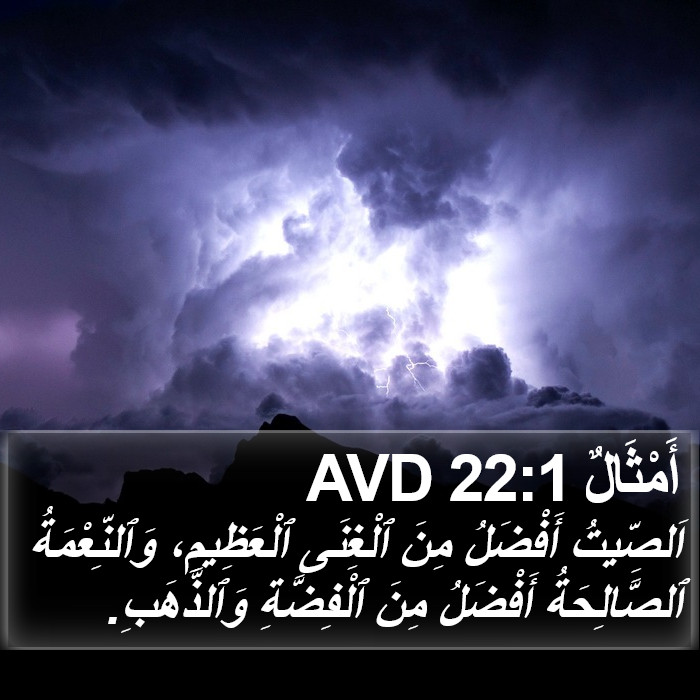 أَمْثَالٌ 22:1 AVD Bible Study