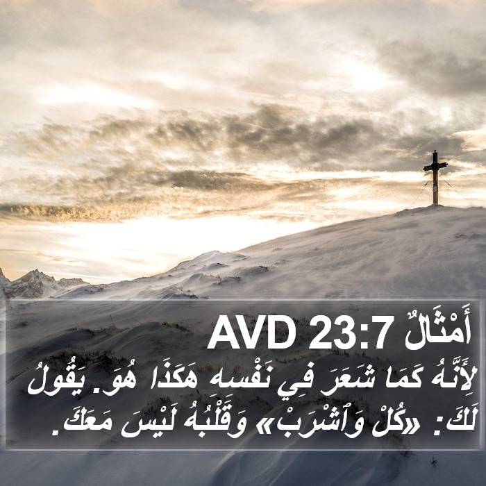 أَمْثَالٌ 23:7 AVD Bible Study