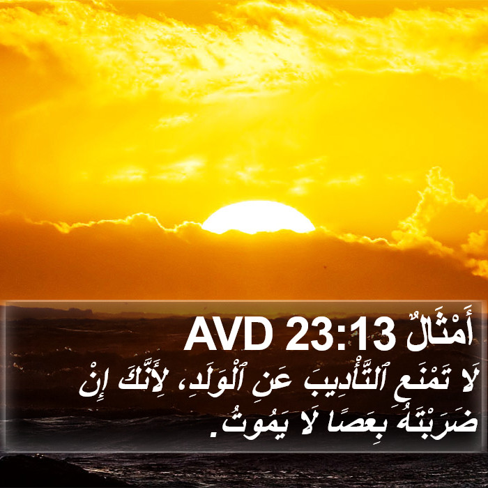 أَمْثَالٌ 23:13 AVD Bible Study