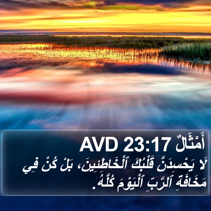 أَمْثَالٌ 23:17 AVD Bible Study