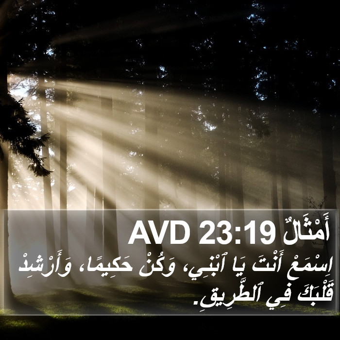 أَمْثَالٌ 23:19 AVD Bible Study