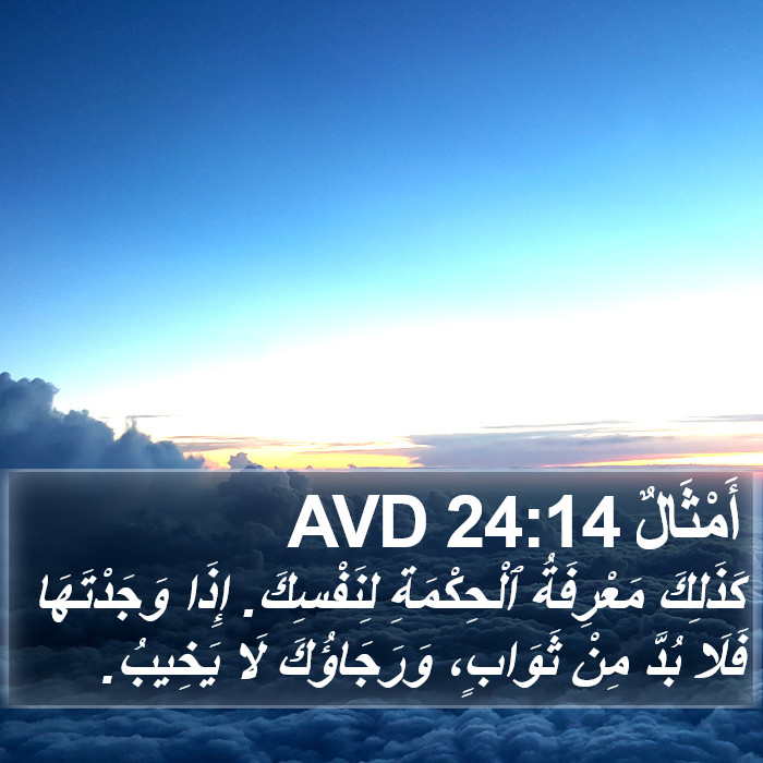 أَمْثَالٌ 24:14 AVD Bible Study