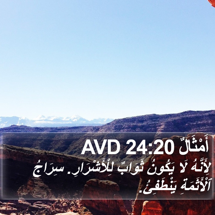 أَمْثَالٌ 24:20 AVD Bible Study