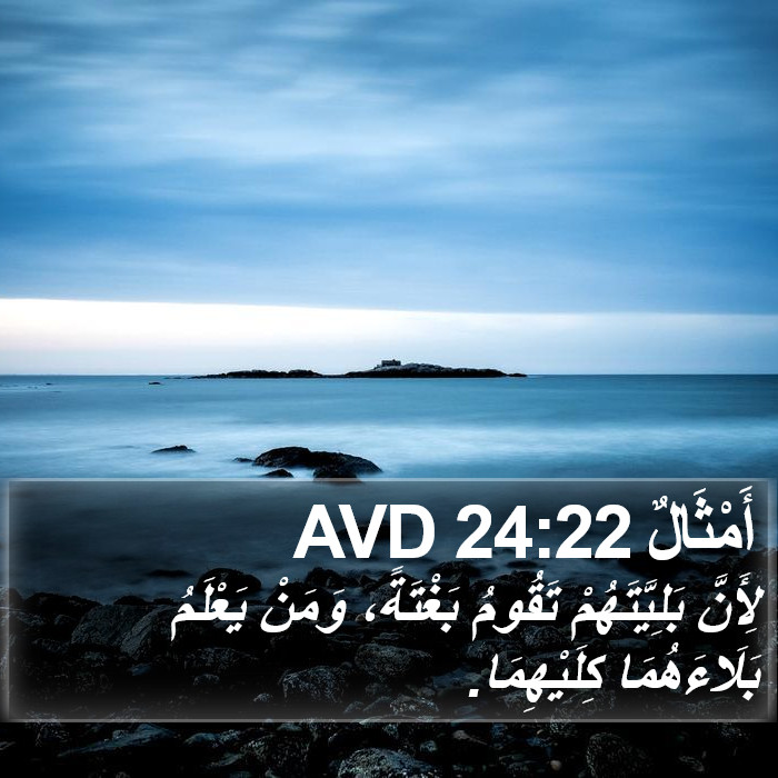 أَمْثَالٌ 24:22 AVD Bible Study