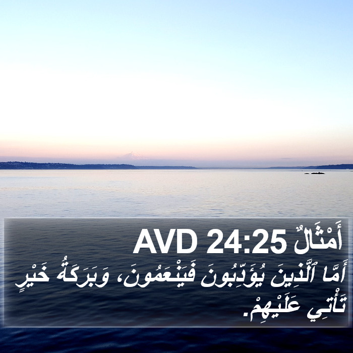 أَمْثَالٌ 24:25 AVD Bible Study