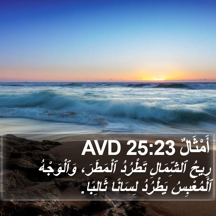 أَمْثَالٌ 25:23 AVD Bible Study