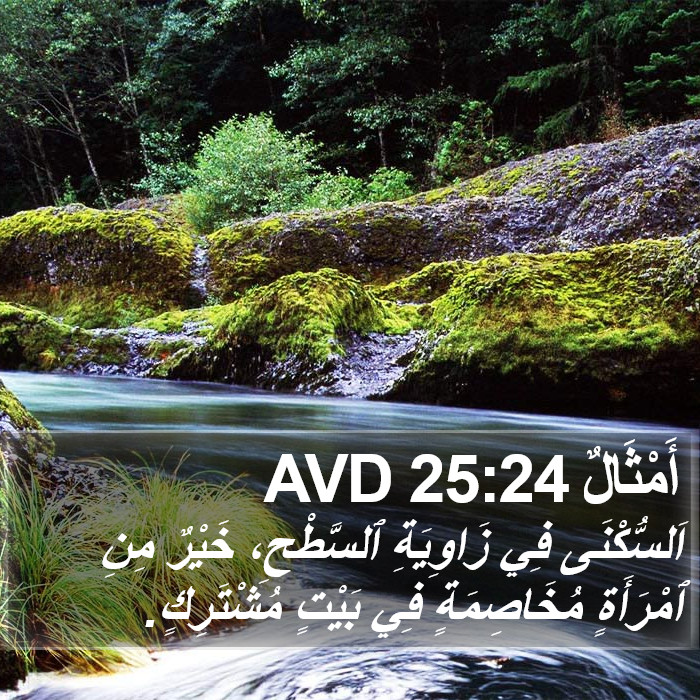 أَمْثَالٌ 25:24 AVD Bible Study