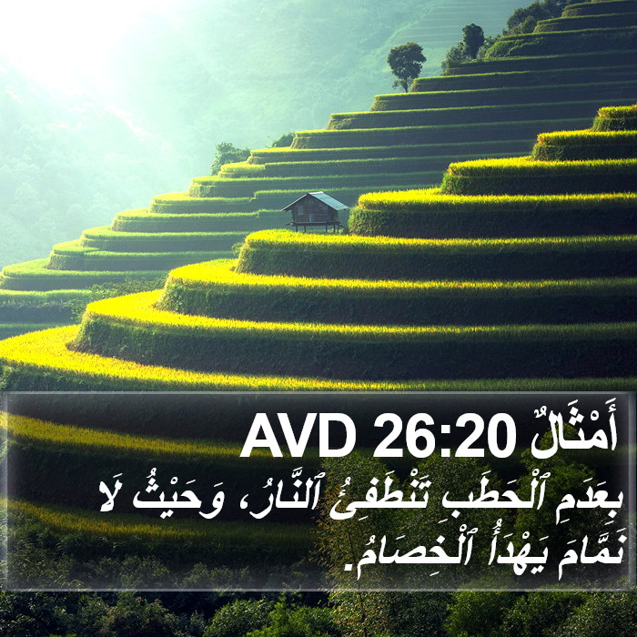 أَمْثَالٌ 26:20 AVD Bible Study
