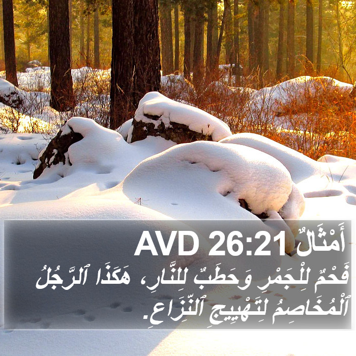 أَمْثَالٌ 26:21 AVD Bible Study