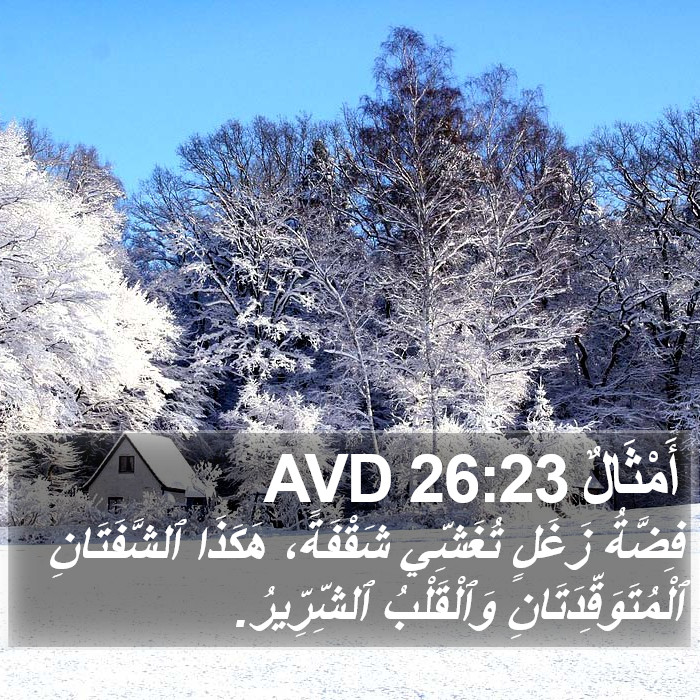 أَمْثَالٌ 26:23 AVD Bible Study