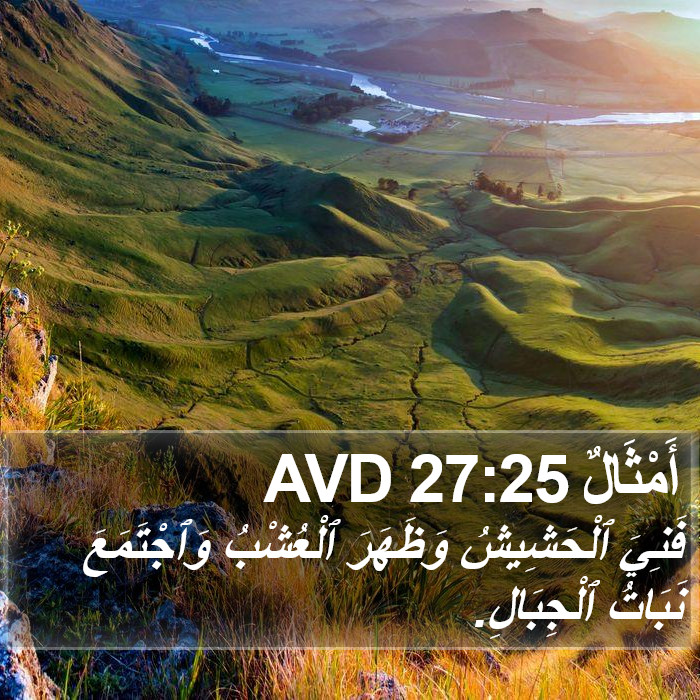 أَمْثَالٌ 27:25 AVD Bible Study