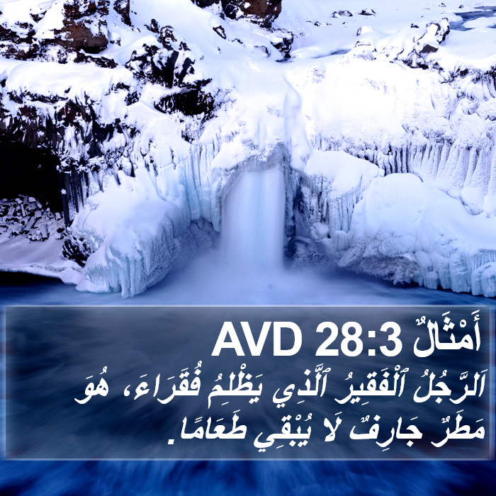 أَمْثَالٌ 28:3 AVD Bible Study