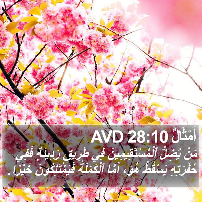 أَمْثَالٌ 28:10 AVD Bible Study