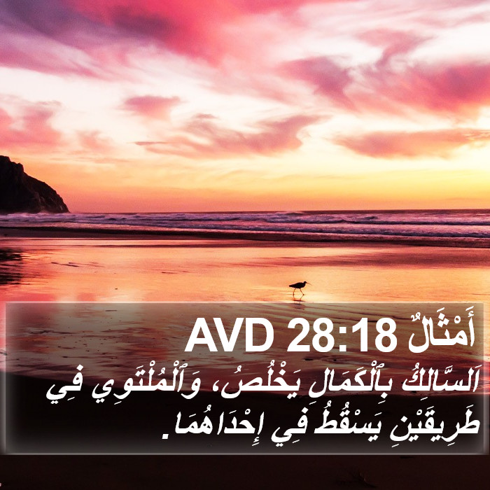 أَمْثَالٌ 28:18 AVD Bible Study