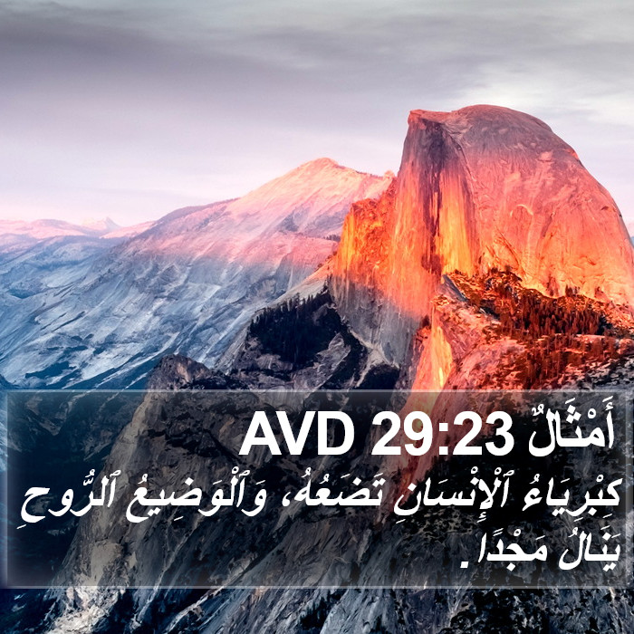 أَمْثَالٌ 29:23 AVD Bible Study
