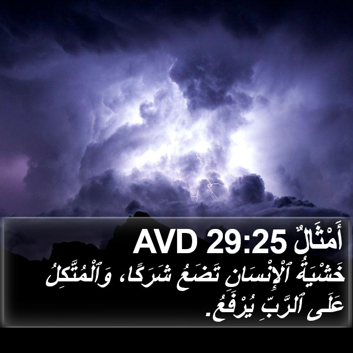 أَمْثَالٌ 29:25 AVD Bible Study
