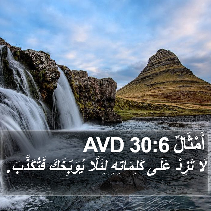 أَمْثَالٌ 30:6 AVD Bible Study