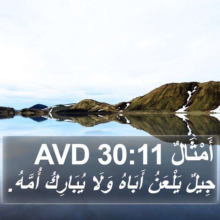 أَمْثَالٌ 30:11 AVD Bible Study