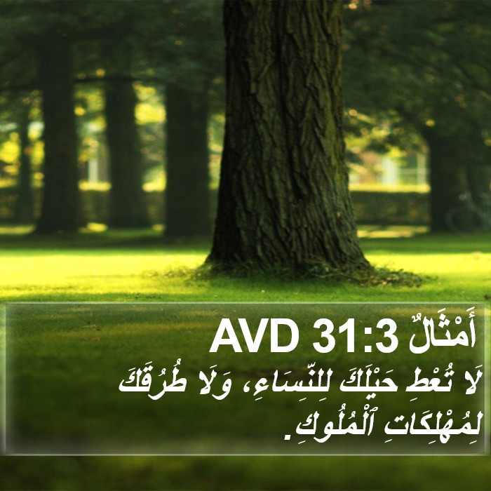 أَمْثَالٌ 31:3 AVD Bible Study