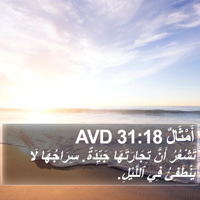 أَمْثَالٌ 31:18 AVD Bible Study