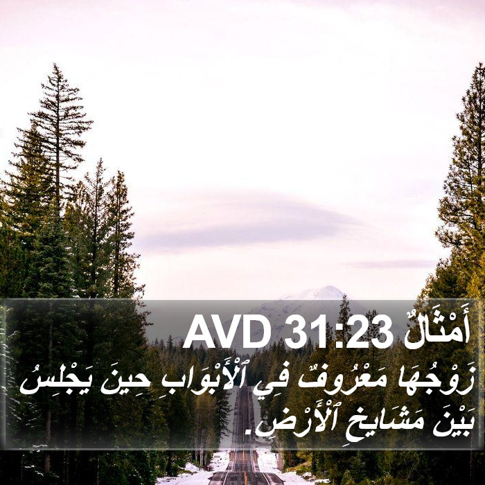 أَمْثَالٌ 31:23 AVD Bible Study