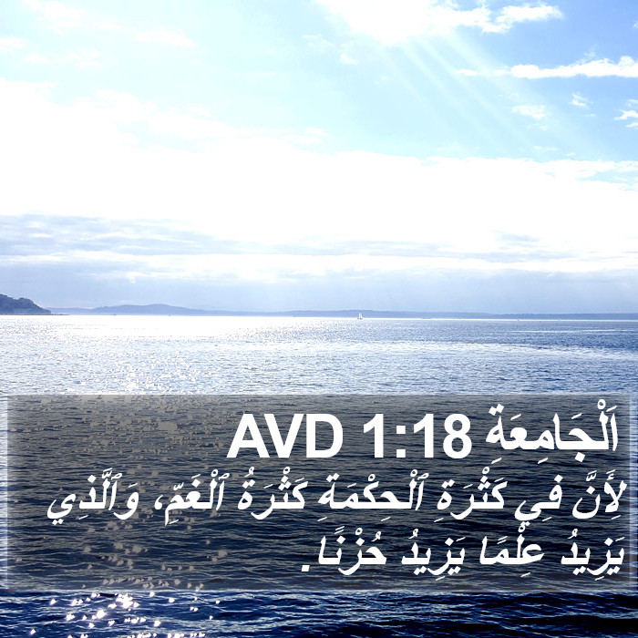 اَلْجَامِعَةِ 1:18 AVD Bible Study