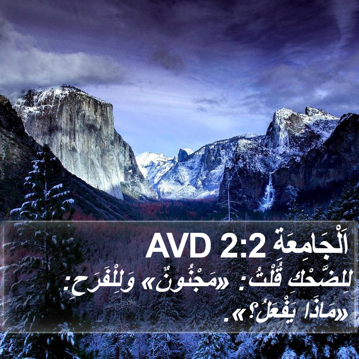 اَلْجَامِعَةِ 2:2 AVD Bible Study