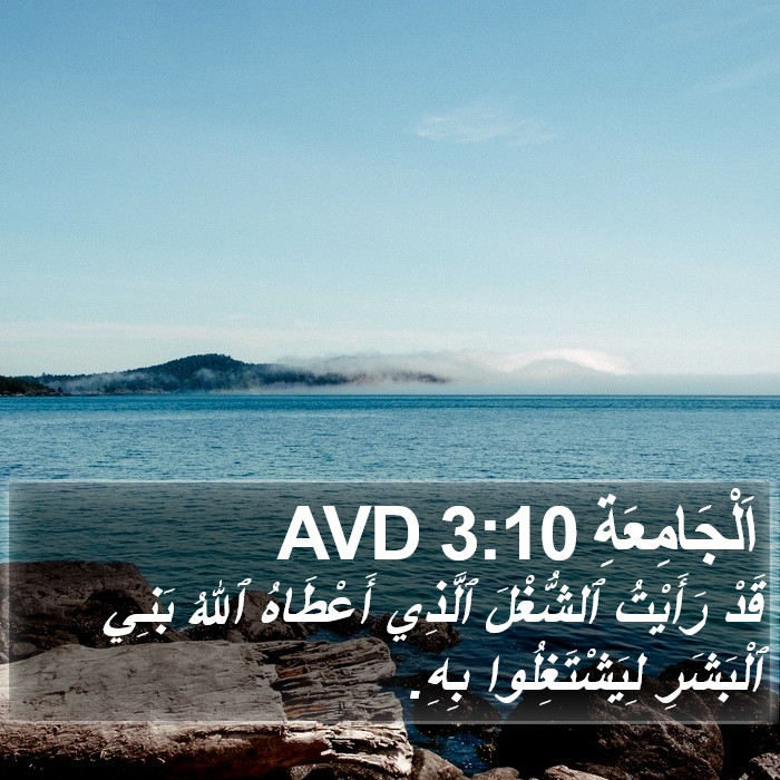 اَلْجَامِعَةِ 3:10 AVD Bible Study