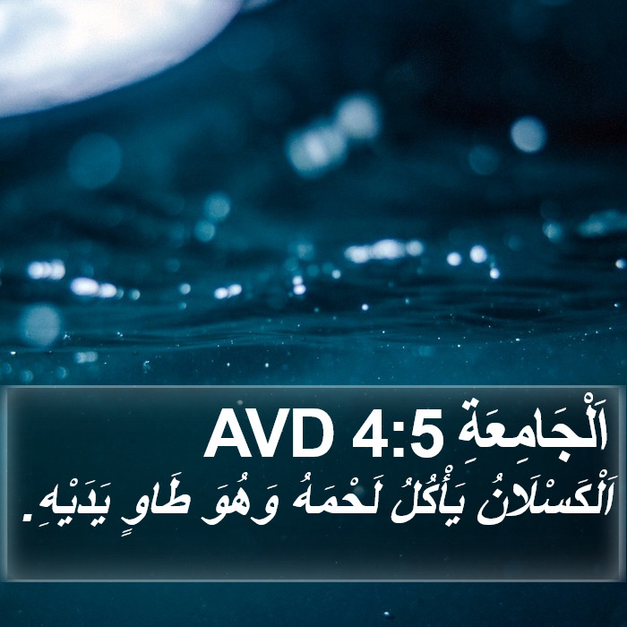 اَلْجَامِعَةِ 4:5 AVD Bible Study