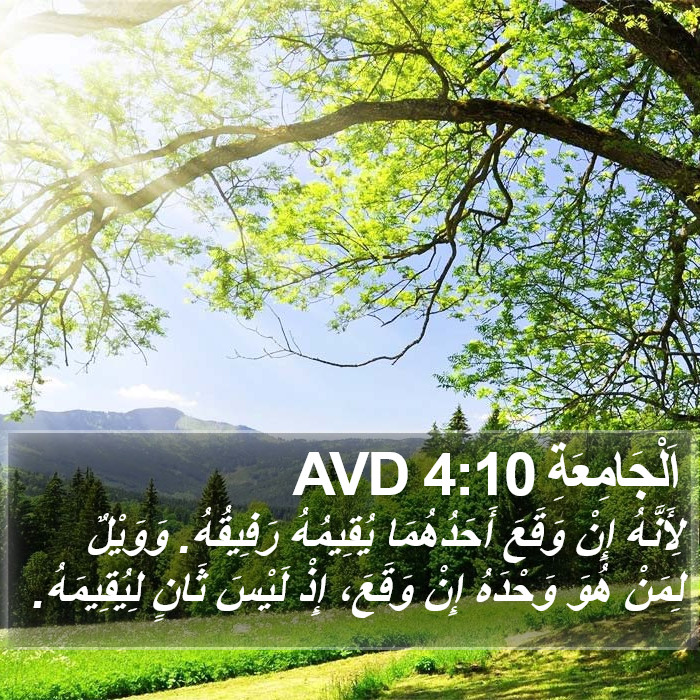 اَلْجَامِعَةِ 4:10 AVD Bible Study