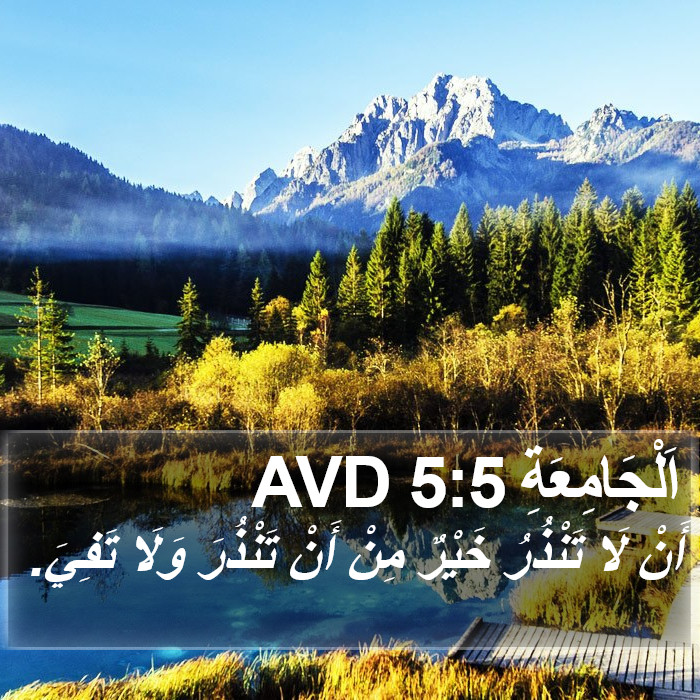اَلْجَامِعَةِ 5:5 AVD Bible Study