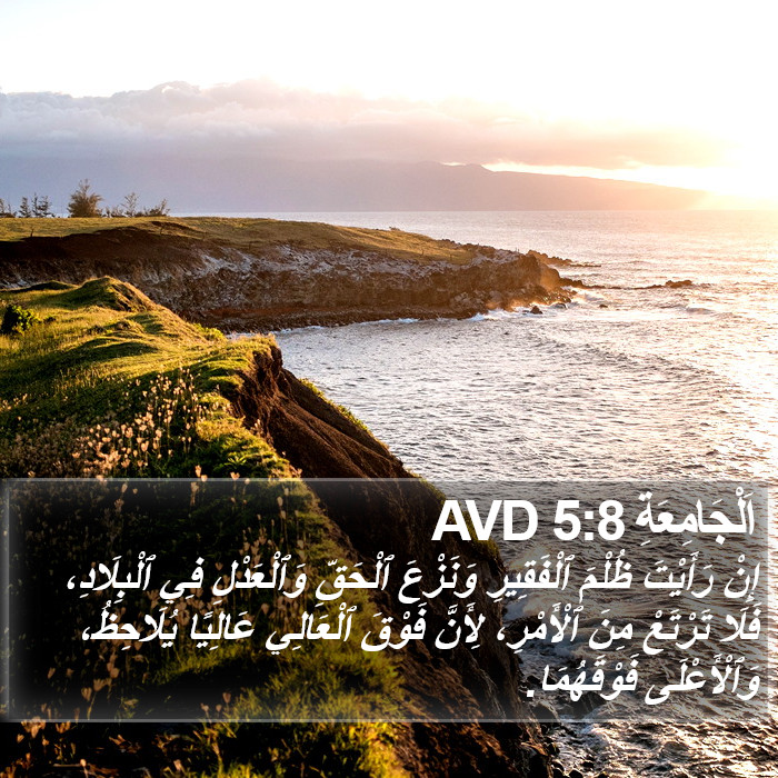 اَلْجَامِعَةِ 5:8 AVD Bible Study