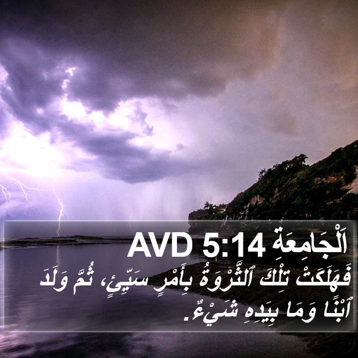 اَلْجَامِعَةِ 5:14 AVD Bible Study