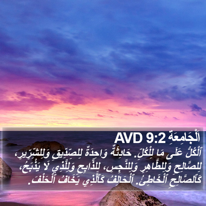 اَلْجَامِعَةِ 9:2 AVD Bible Study