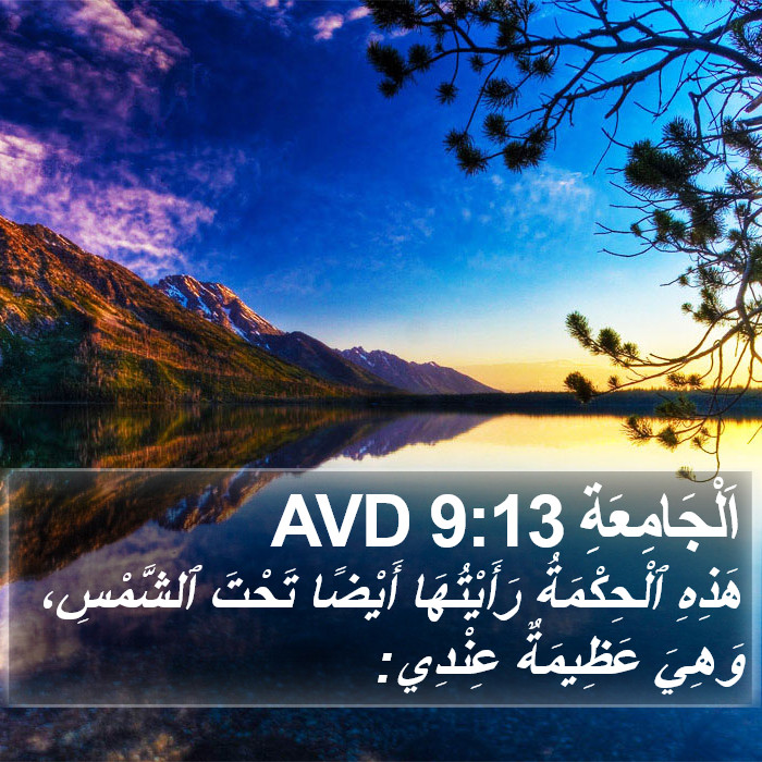 اَلْجَامِعَةِ 9:13 AVD Bible Study