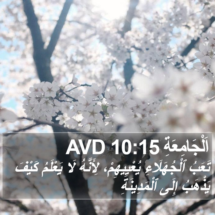 اَلْجَامِعَةِ 10:15 AVD Bible Study