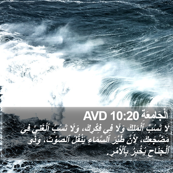 اَلْجَامِعَةِ 10:20 AVD Bible Study