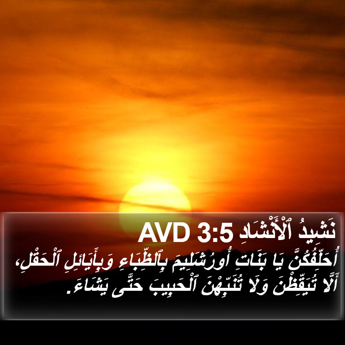 نَشِيدُ ٱلْأَنْشَادِ 3:5 AVD Bible Study