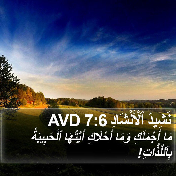 نَشِيدُ ٱلْأَنْشَادِ 7:6 AVD Bible Study