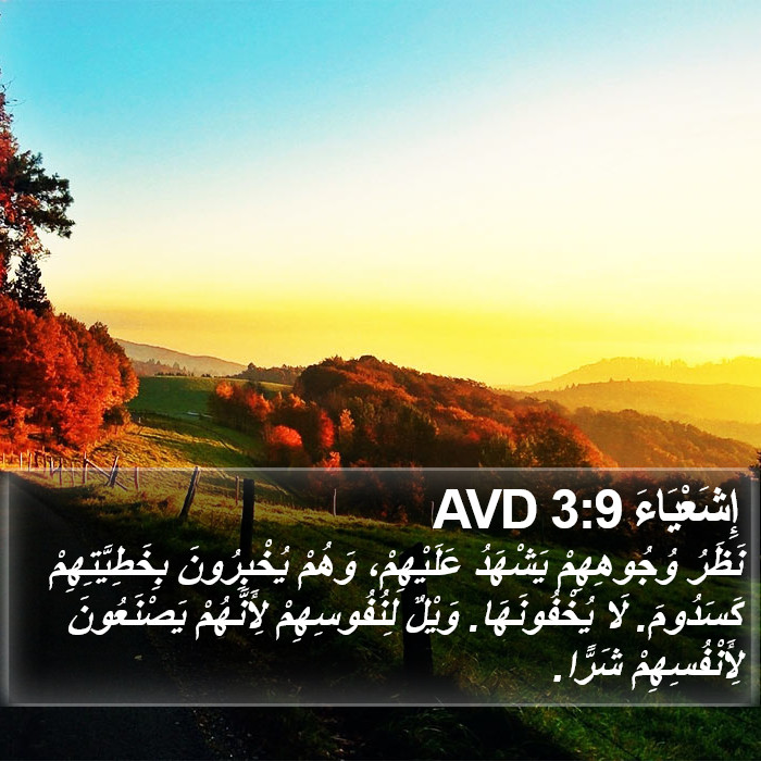 إِشَعْيَاءَ 3:9 AVD Bible Study