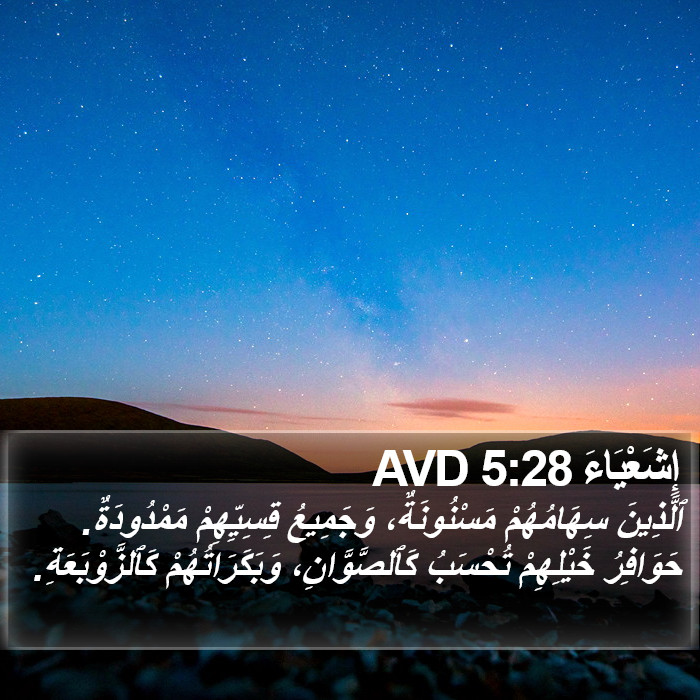 إِشَعْيَاءَ 5:28 AVD Bible Study