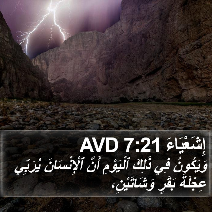 إِشَعْيَاءَ 7:21 AVD Bible Study